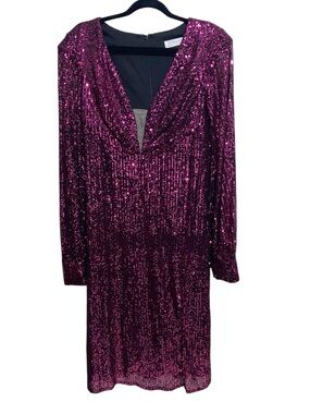 seomiscky sequin dress seomiscky Plus Split Thigh Sequin Dress